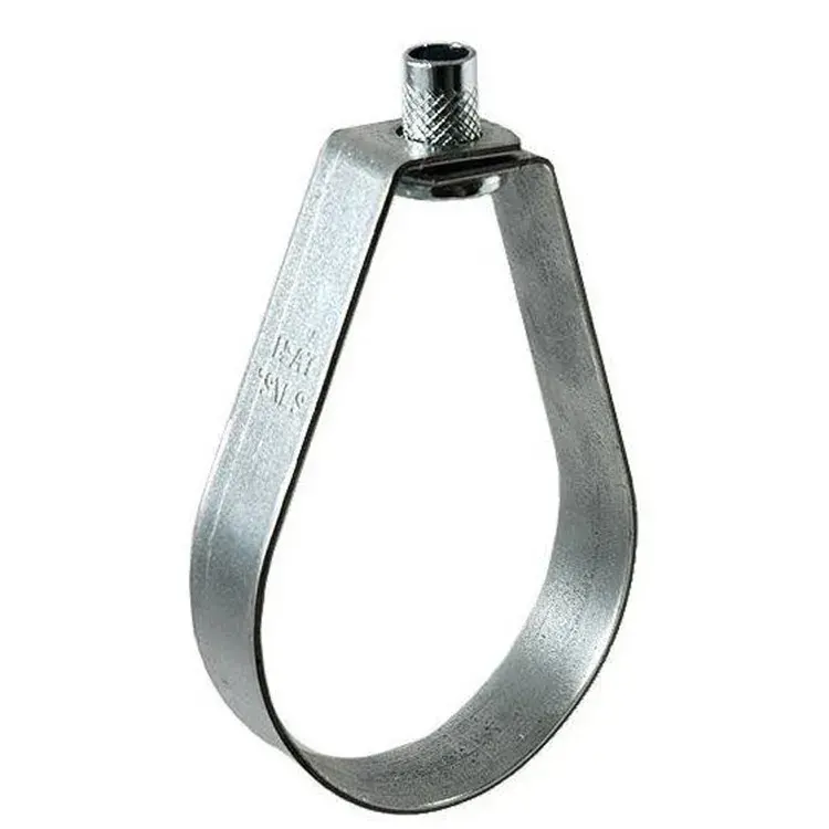 Galvanized Loop Hanger for Sprinkler Pipe Tube Clamps with Inch Nut Clevis Clamp Hanger