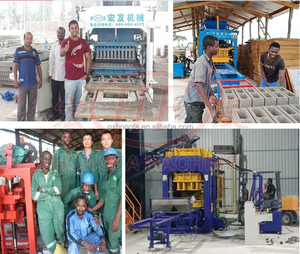 Xi măng tự động màu lồng vào nhau Máy làm gạch bê tông rỗng khối giá Máy làm - Product Image 6