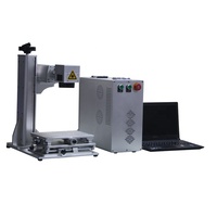 20w 30w 50w takı gümüş altın pirinç taşınabilir Fiber lazer işaretleme makinesi Metal şişe bardak lazer gravür makinesi