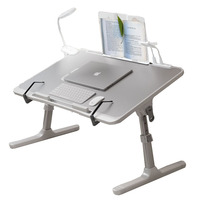 Petite table d'étude pliable pour dortoir avec support pour ordinateur, idéale pour les coins de fenêtre, design ergonomique, surface durable en MDF et silicone