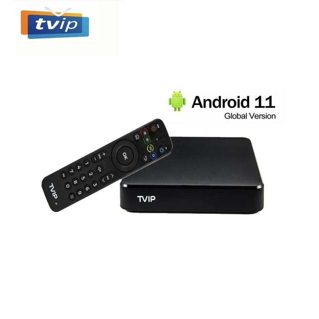 High Performance 4K HD TVIP 705 1GB 8GB 2.4/5G Dual Wifi Set Top Box Tvip705 Android 11 iptv Streaming Tv Box Hot Sell Europe CA