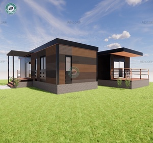 Casa Contenedor <span class=keywords><strong>de</strong></span> Acero Galvanizado <span class=keywords><strong>de</strong></span> 124 m², Casa Contenedor <span class=keywords><strong>de</strong></span> <span class=keywords><strong>Aluminio</strong></span>, Casa Prefabricada con Terraza - Product Image 5
