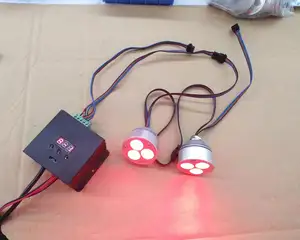 6W 50毫米Mini RGB(3in1) led灯12-24V DC CE和RoHS
