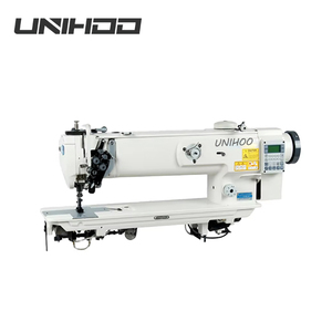 1565D Industrial Double Needle Compound Feed Flat Bed Split Needle Bar Lockstitch Sewing Machine Motor Gear Heavy Duty <b>Iron</b> - Product Image 2