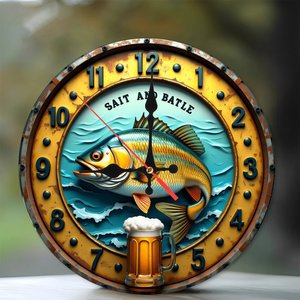 Round Wooden Wall <b>Clock</b> 25x25Cm Mdf Quiet Quartz Movement Home Living Room <b>Bedroom</b> Decor <b>Clock</b> - Product Image 1