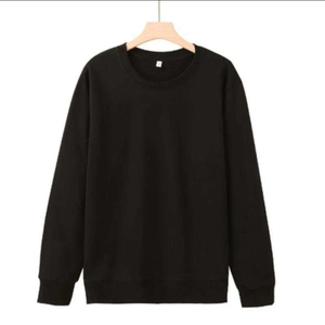 Fabricants de vêtements personnalisés printemps et automne 100% coton 360 grammes col rond à manches longues sweat décontracté couleur unie haut - Product Image 6