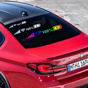 Autocollants en vinyle découpés pour voiture, logo de signal mobile 5G WIFI, pour fenêtre de voiture, porte, moto, mur, cadeau, autocollants pour ordinateur portable, verre de fenêtre, autocollants LED pour voiture - Product Image 4