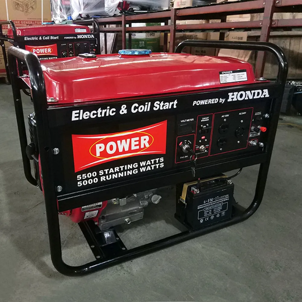 2KW 3kw 4kw 5kw 6000w 8000 watt patented technology portable gasoline electric generator for home standby