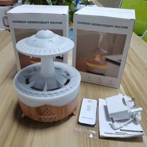 Diffuseur d'arômes électrique à gouttes de pluie à expédition rapide, humidificateur à brume fraîche de 350 ml avec télécommande pour la maison et le bureau - Product Image 5