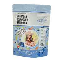 Sachet refermable mat imprimé en héliogravure personnalisé, de qualité alimentaire, étanche, pour farine, bicarbonate de soude, pain, gâteau et produits de boulangerie