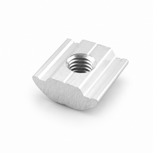 Profilé en aluminium métrique enduit sur mesure avec fente en T et écrou à enrouler pour fixation de rail solaire, applications de traitement de l'eau et minières - Product Image 1
