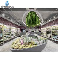 Comptoir de pharmacie sur mesure avec design 3D pour magasin commercial, présentoir de pharmacie, mobilier de magasin