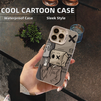 Étui de téléphone INS Box de luxe avec logo personnalisé, peinture UV, TPU antichoc, étanche pour 15/14/13/12/11 Pro Max