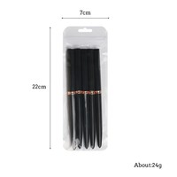 Ensemble de stylos à ongles en plastique de type seringue pour le nail art (5 pièces) – Outils pour dessiner des fleurs, peindre des couleurs et tracer des lignes