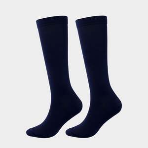 <b>Men</b> Crew Compression Stockings Sports <b>Socks</b> Footless Hiking Running Elastic Breathable Eco-Friendly Nylon/Cotton Flight - Product Image 2