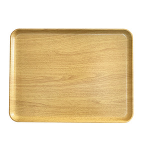 Juego de bandejas de servir de madera estilo japonés, rectangulares, con vetas de madera amarillas, para té, café, uso en hoteles - Product Image 5