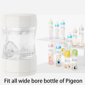 Mumlove Biberon pour nouveau-né <span class=keywords><strong>Bebe</strong></span> Glasses Milk and Honey 3 en 1 240 ml Set Distributeur de formule à rinçage rapide Mélangeur chauffe-biberon PPSU USB - Product Image 6