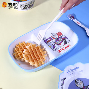 Wuhe Ultraman Kids Melamine Bowl Set With Spoon And Cup For Children's Dining - Product Image 4