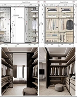 Mobilier d'intérieur complet pour maison moderne, service de solution tout-en-un, design d'intérieur de luxe avec rendu 3D
