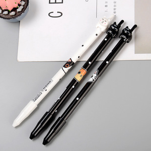 Pluma estilográfica neutra para oficina de estudiantes, 0,5mm de ancho de escritura, premio de cola de gato saltador de plástico de la tienda de papelería - Product Image 3