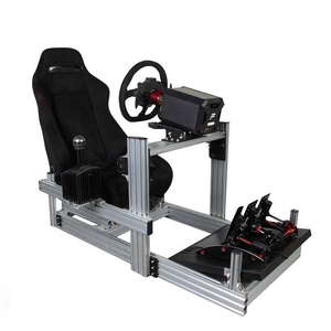 Cabina Chasis para Simulador de Carreras Simrig SC <span class=keywords><strong>Cammus</strong></span> con Pedales para Simracing y Volante Moza 4080 para Juegos de Coches - Product Image 3