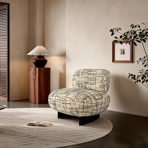 <span class=keywords><strong>Fauteuil</strong></span> simple en tissu de style nordique moderne, <span class=keywords><strong>fauteuil</strong></span> d'appoint rembourré avec pieds en métal pour le salon - Product Image 2