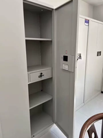 Casier de bureau moderne et armoire de classement combinés, en acier robuste, avec serrure à empreinte digitale et mot de passe électronique pour la maison et le bureau