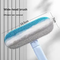 Brosse adhésive pour enlever les poils de chat et de chien avec une tête de brosse large pour canapé, lit et tapis, gadget d'absorption