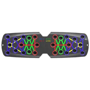 다기능 푸시 업 보드 홈 피트니스 휴대용 근력 훈련 20 In 1 푸시 업 보드