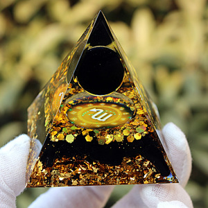 Pirámide de resina de cristal de Escorpio, decoración artística para el hogar, adorno de escritorio para oficina, regalo - Product Image 2