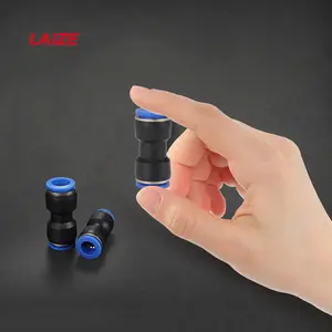 Laize Fitting Pneumatische Luft anschlüsse Push-to-Connect Union Straight für Luft schlauch-/Rohr-/Rohr anschluss China Hersteller