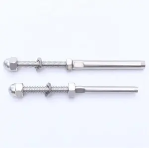 Stainless Steel 316 Cable Railing Hardware 1/8" And 3/16" Stainless Steel Wire Rope Cable Railing Fittings