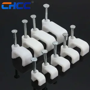 20mm Cable Staples Plastic Cable Wire Clips Wire Cord Holder For Cable Management