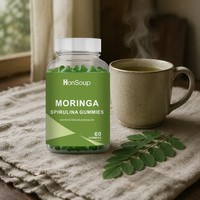 Gummies Premium à base de pectine, Moringa et Spiruline, pour la santé cardiaque et le soutien immunitaire (OEM/ODM)