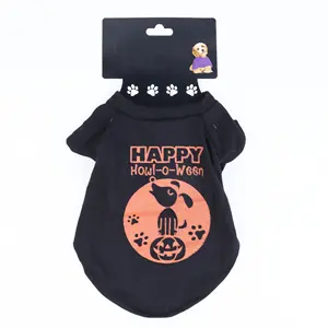 Halloween Dog Shirts Printed Puppy Shirt Pet T-Shirt Cute Dog Clothing for Small Dogs and Cats Halloween Cosplay Pet Apparel