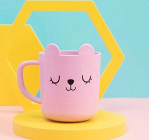 Vasos de Paja de Trigo Biodegradables con Agarraderas, con Diseños de Personajes de Dibujos Animados Favoritos de Niños - Product Image 3