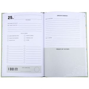 Carnet de notes A5 personnalisé avec logo brodé et couverture en cuir doré, planificateur imprimé - Product Image 3