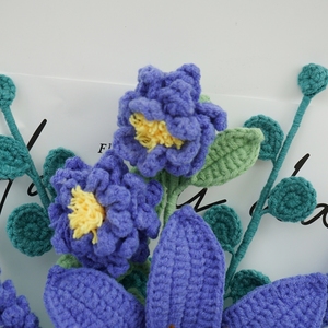 All'ingrosso tulipano Galsang Daisy pigiglio rosa Bouquet finito uncinetto ornamenti lavorati a mano uncinetto fiore - Product Image 5