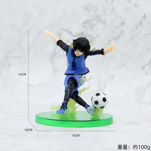 4 estilos 13CM fútbol niño <span class=keywords><strong>Manga</strong></span> estatuilla estatuas Figura <span class=keywords><strong>Blue</strong></span> <span class=keywords><strong>Lock</strong></span> Isagi Yoichi Bachira Meguru Mikage Reo juguete PVC Anime figura - Product Image 3