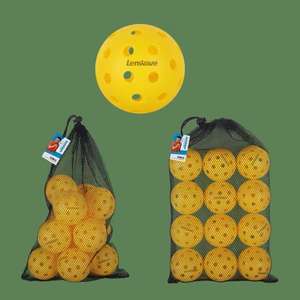 Balles d'entraînement de pickleball en PE écologiques à 40 trous, lot de 3, toucher doux, rebond constant, indéformables, pour usage quotidien <span class=keywords><strong>amateur</strong></span> - Product Image 1