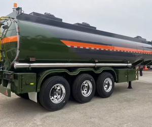 Semirremolque cisterna para petróleo, tanque sin costuras, material de acero aleado de alta resistencia - Product Image 4