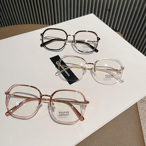 Gafas Qianai de Montura Completa Irregular, Lentes de PC TR90 con Protección Anti Luz Azul, Montura de Gafas Unisex de Moda S4-22013 - Product Image 2