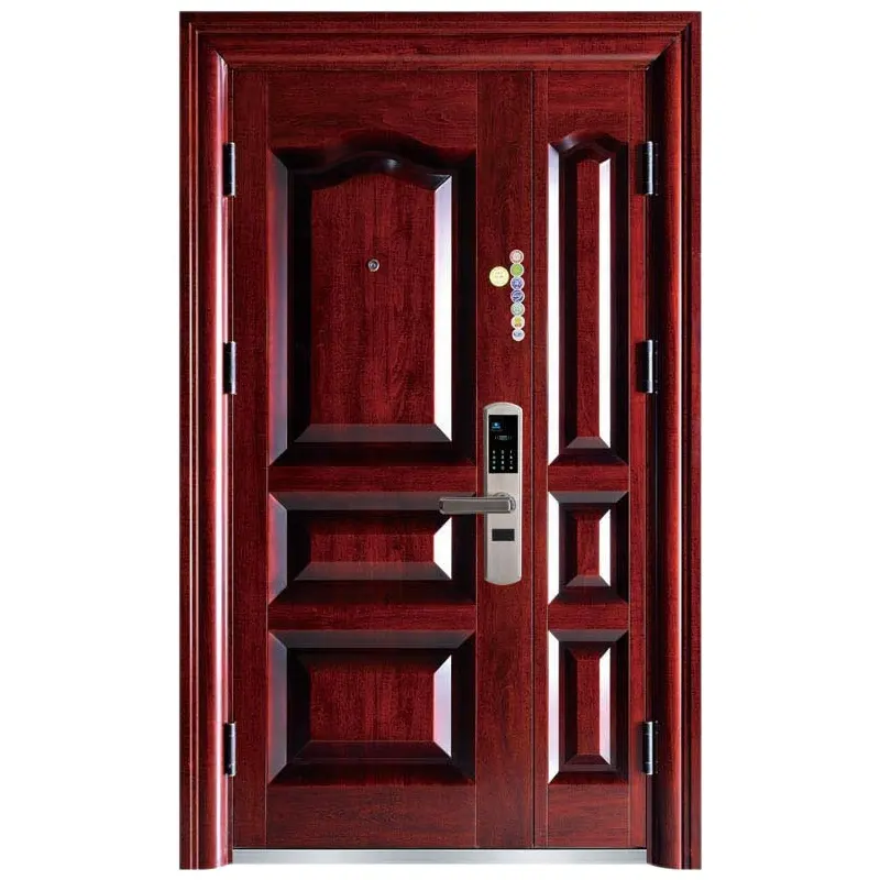 Classical Wooden Design Steel Doors Security Steel Doors for Villa and Home Entrance