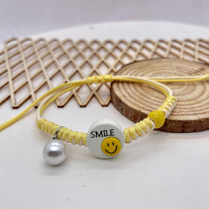 2025New MuFeng venta al por mayor bohemio niños lindo dibujos animados colorido regalo Día de la madre hoja <span class=keywords><strong>perro</strong></span> gato oso hecho a mano pulsera con cuentas - Product Image 5