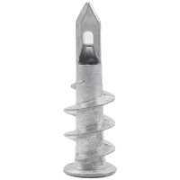 Cheville à expansion autoperceuse 13*41 en alliage de zinc, tête triangulaire et couronne, pour plaques de plâtre et béton