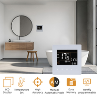 Thermostat programmable à écran tactile, design moderne, interface conviviale, application Tuya, chauffe-eau, chaudière à gaz