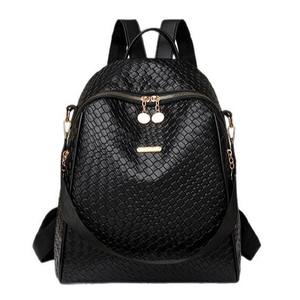 Mochila de Viaje Geométrica Vintage Unisex de Gran Capacidad 2025, con Cierre de Cremallera, Impermeable, de Cuero PU, a la Moda, en Oferta - Product Image 5