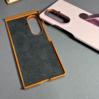 Coque de téléphone en cuir d'origine de luxe pour Samsung Galaxy Z Fold 7 Z Fold 6 Soft Touch Housse de protection officielle complète avec support
