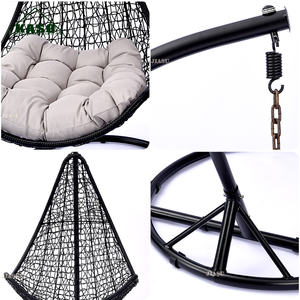 <span class=keywords><strong>Hamaca</strong></span> colgante de pie para exteriores, asiento de huevo, sillas de ratán, juego de compra para balcón, silla columpio exterior para jardín - Product Image 6