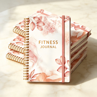 Cuaderno de Espiral Metálico OEM con Banda Elástica, Tapa Dura Gruesa, Papel con Logotipo en Dorado, Fabricante Chino para Uso Diario
